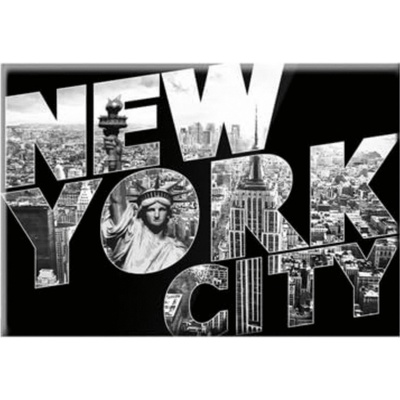 Pohlednice New York City v nápise