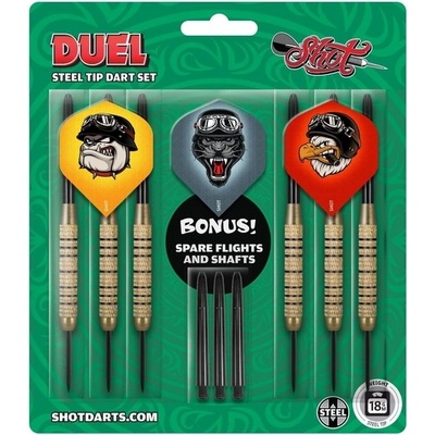 Shot Value Range Duel Steel Darts Set 18 g