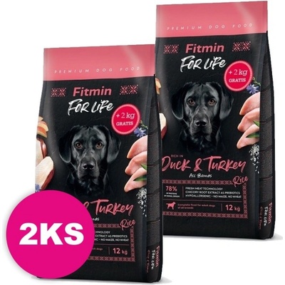 Fitmin Dog For Life Duck & Turkey 2 x 14 kg