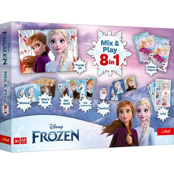 Trefl Настолна игра Mix & Play 8 в 1 - Frozen - Детска (02596)