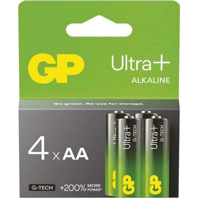 GP ULTRA PLUS Alkaline AA 4ks 03015AUPETA-B4