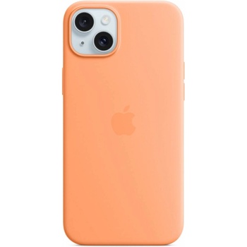 Image 1 of Apple iPhone 15 Plus MagSafe Silicone case orange sorbet (MT173ZM/A)