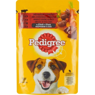 Pedigree Vital Protection Adult s hovädzím a jahňacím mäsom v šťave 100 g