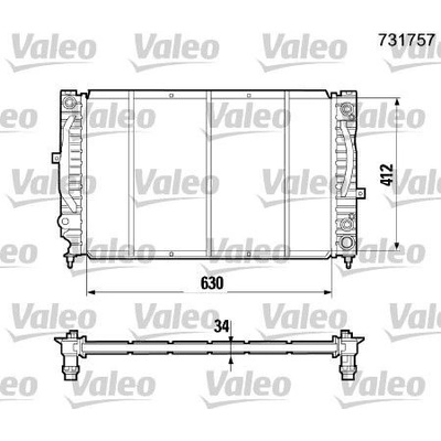 Chladič, chlazení motoru VALEO 731757