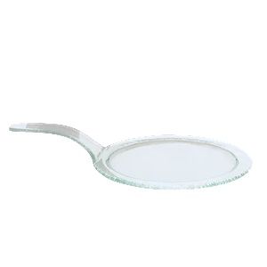 3D the glassware company D-Кръгло плато за десерти dia 17cm (1725-1G91-96-001) БЯЛО (0103245)