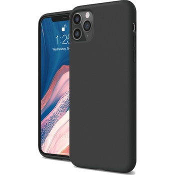 Púzdro Luxria Premium Apple iPhone - Čierne Liquid Silicone & Soft Touch Iphone: XS Max