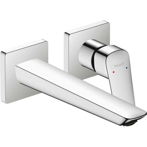 Hansgrohe Logis - Смесител за мивка Fine за вграждане, за двуотворен монтаж, EcoSmart, хром 71256000 (71256000)