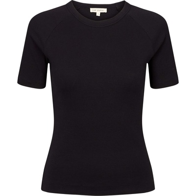 Esmé Studios Тениска 'ESBlossom SS O-neck Rib' черно, размер XL