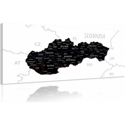 Obraz moderná mapa Slovenska