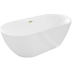 Mexen Roxy 170x80 cm white/brushed gold (51201708000-55)
