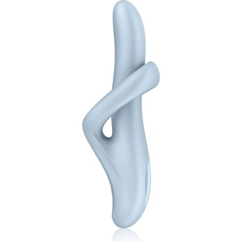 Satisfyer HEAT FLEX 4 вибратор със стимулиране на клитора Blue 23 см