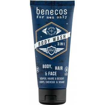 Benecos for men only sprchový gél 3v1 200 ml
