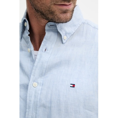 Tommy Hilfiger риза мъжка от лен (MW0MW41531)