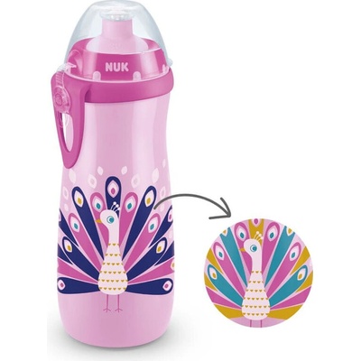 Nuk FC Láhev Sports Cup Chameleon 450ml Box růžová