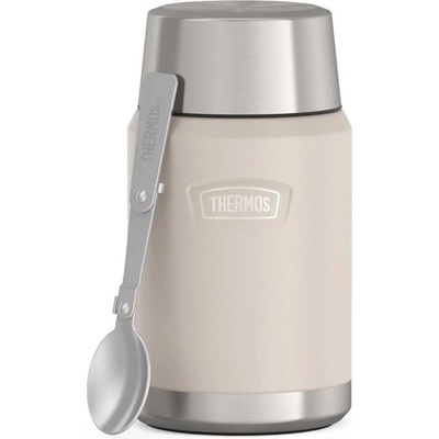 Thermos Icon Термос за храна със сгъваема лъжица, 710 мл, бежовосив, 2 ел (173091)