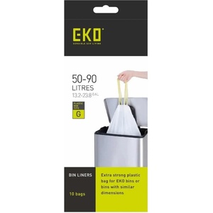 BLOMUS Eko 10 бр. Торби за смет с връзки eko, размер g, 50-90 л (eko-337077)