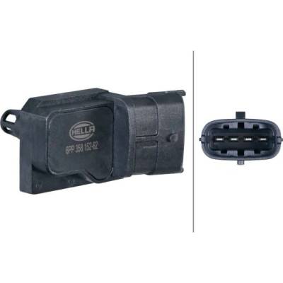 Senzor tlaku sacího potrubí HELLA 6PP 358 152-621