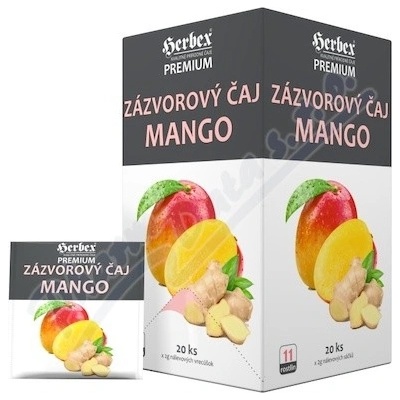 HERBEX Zázvorový čaj Mango 20 x 2 g
