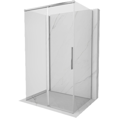 Mexen Rox-3S 3-стенна плъзгаща се душ кабина 130 x 75 см, прозрачна, хром - 8C2-130-075-01-00-3S (8C2-130-075-01-00-3S)
