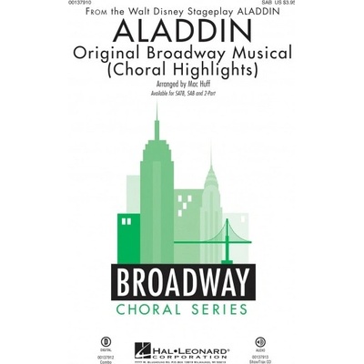 Aladdin Original Broadway Musical Choral Highlights pre zbor SAB