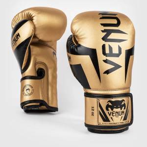 Venum | Официален Вносител за България Боксови Ръкавици Venum Elite Gold/Black - 12 oz