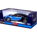 BburagoPlus Bugatti Chiron modrá 1:18