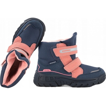 Befado 615y002 sněhule boty zateplené zimní voděodolné námořnická modrá