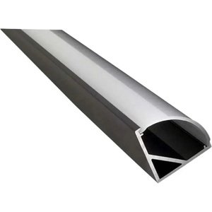 D-iL АЛУМИНИЕВ ПРОФИЛ ЗА led ЛЕНТА ЪГЛОВ 3m ЧЕРЕН d-il (3800232863971)