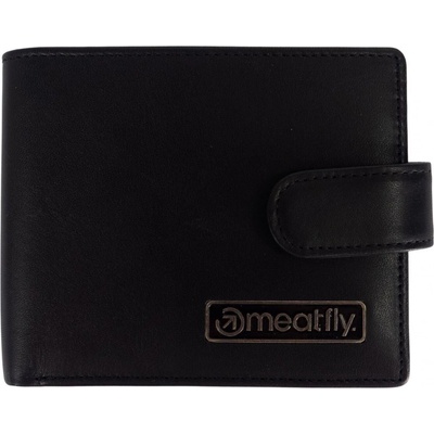 Meatfly kožená peněženka Nathan Premium černá
