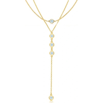 Swarovski e. Zlatý náhrdelník do výstrihu sen6162