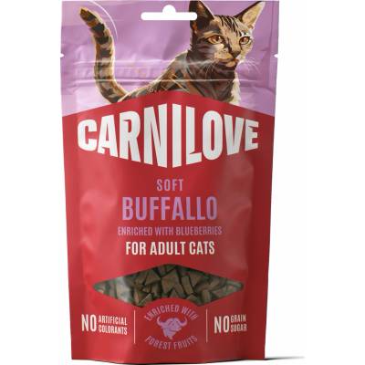 CARNILOVE Cat SOFT Snack Buffallo enriched with Blueberries 50 g