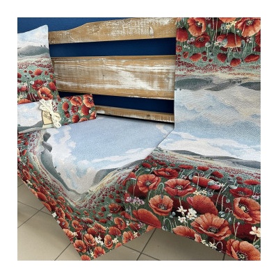 Tegatex Gobelínový ubrus pole vlčích máků 40x140 cm