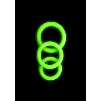 ostatní Комплект пръстени за пенис - Свети в тъмното - 3 броя