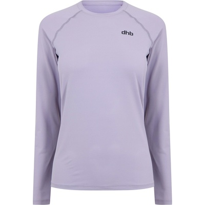 Dhb Фланелка с дълъг ръкав Dhb Aeron Women's Long Sleeve Top 2.0 - Lavender Gray