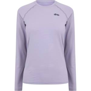 Dhb Фланелка с дълъг ръкав Dhb Aeron Women's Long Sleeve Top 2.0 - Lavender Gray
