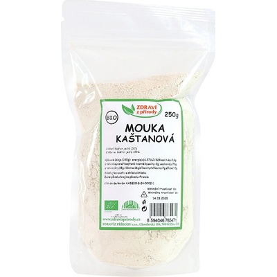 Zdraví z přírody Mouka kaštanová BIO 250 g