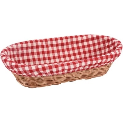 Ošatka rattan ovál - textil ORION 31 cm