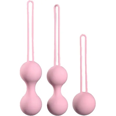 Passion labs Комплект от различни анално-вагинални топчета Медицински силикон "amazing pink trio