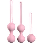 Passion labs Комплект от различни анално-вагинални топчета Медицински силикон "amazing pink trio