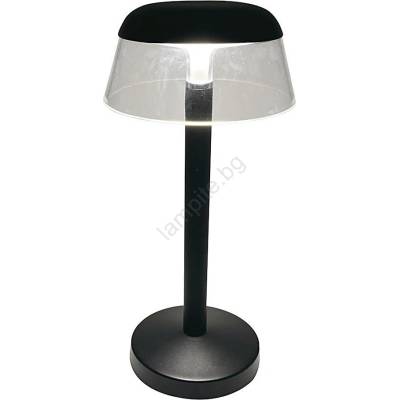 V-TAC LED Димируема акумулаторна настолна touch лампа LED/3W/5V 3000-6000K черен (VT1909)