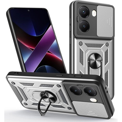 Slide odolný kryt na Xiaomi Poco X7 Pro 5G - stříbrný