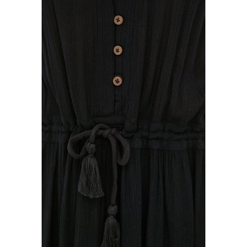 Rip Curl Рокля Rip Curl в черно дълъг модел разкроен модел (GDRMT9)