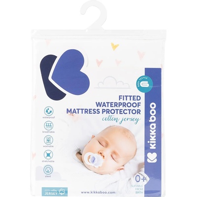 KikkaBoo Протектор за матрак с борд KikkaBoo - Hearts, 60 х 120 х 15 cm (31105030029)