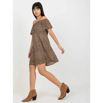 Vzorované letné šaty D73771R30145J brown