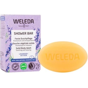 Weleda Shower Bar Lavender + Vetiver успокояващ ароматерапевтичен твърд сапун 75 g за жени