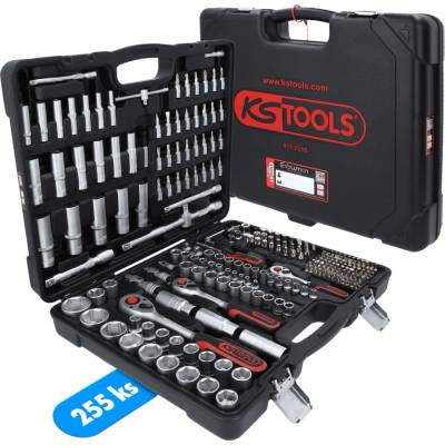 KS TOOLS 917.0255 Gola sada 1/4"+3/8"+1/2" 255 dielna