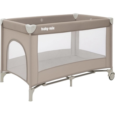 Baby Mix cestovní postýlka Simple béžová – Zboží Dáma