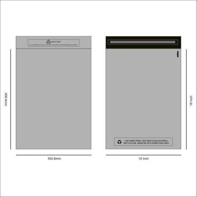 Poštovní recyklovaná plastová obálka s klopou 30.5x40.6cm
