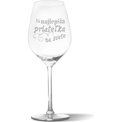 Sablio Pohár na víno Tá najlepšia priateľka na svete 490 ml