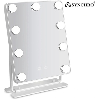 КОЗМЕТИЧНО LED ОГЛЕДАЛО SYNCHRO HOLLYWOOD 34x38 (3800132517233)